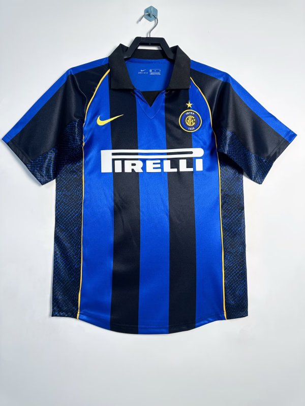 2001-2002 Inter Milan Home Adult Retro Soccer Jersey