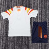 1996 Spain Third Kids Retro Soccer Jersey+Shorts