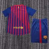 2011-2012 Barcelona Home Kids Retro Soccer Jersey+Shorts