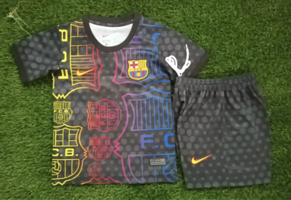 25/26 Barcelona Kids Training Jersey+Shorts Suit