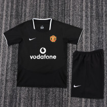 2003-2004 Man United Away Kids Retro Soccer Jersey+Shorts