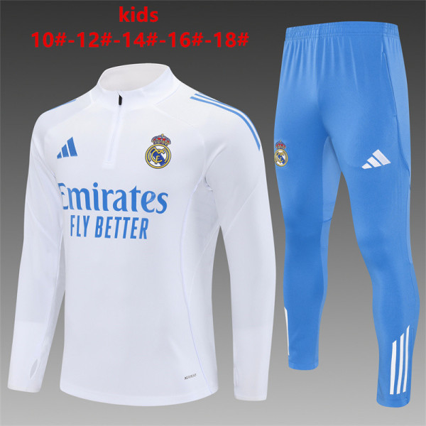25/26 Real Madrid Kids Training Tracksuit