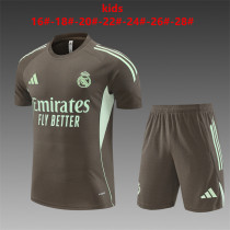 25/26 Real Madrid Kids Training Jersey+Shorts Suit