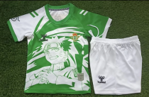 25/26 Real Betis Cartoon Version Kids Soccer Jersey+Shorts