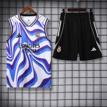 25/26 Real Madrid Adult Sleeveless Jersey+Shorts Suit