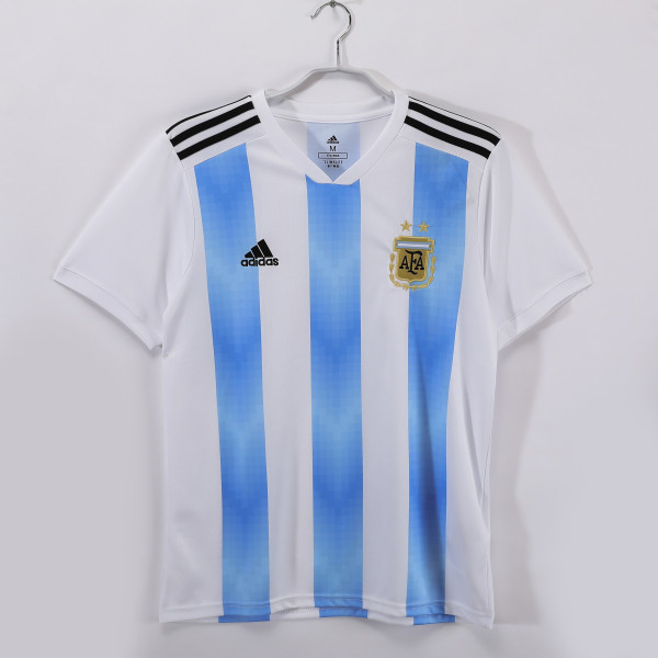 2018 Argentina Home Adult Retro Soccer Jersey