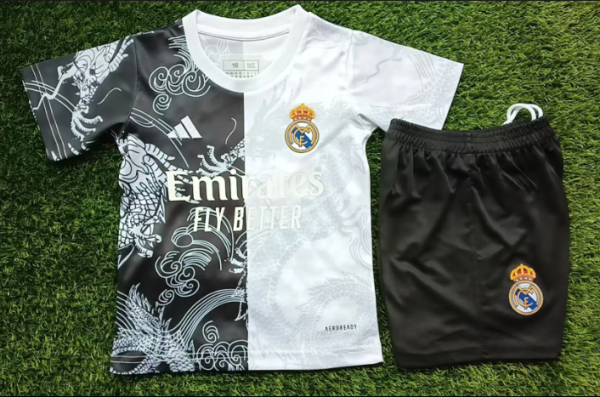 25/26 Real Madrid Kids Soccer Jersey+Shorts