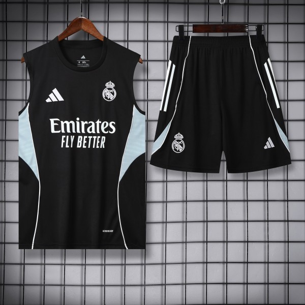 25/26 Real Madrid Adult Sleeveless Jersey+Shorts Suit