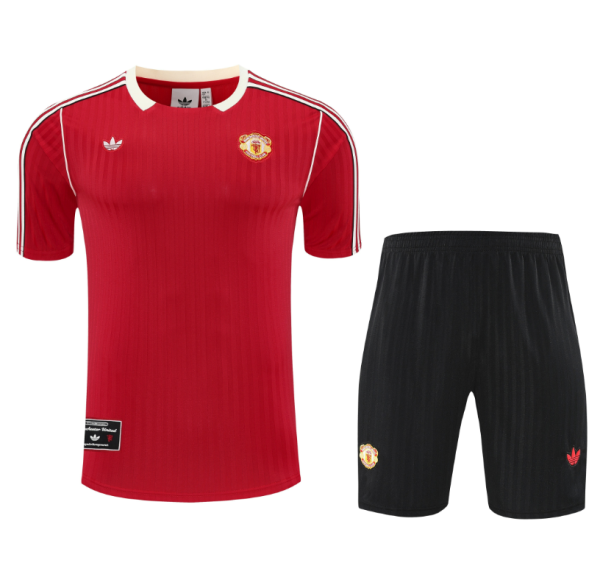 25/26 Man United Adult Training Jersey+Shorts Suit