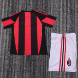 2011-2012 AC Milan Home Kids Retro Soccer Jersey+Shorts