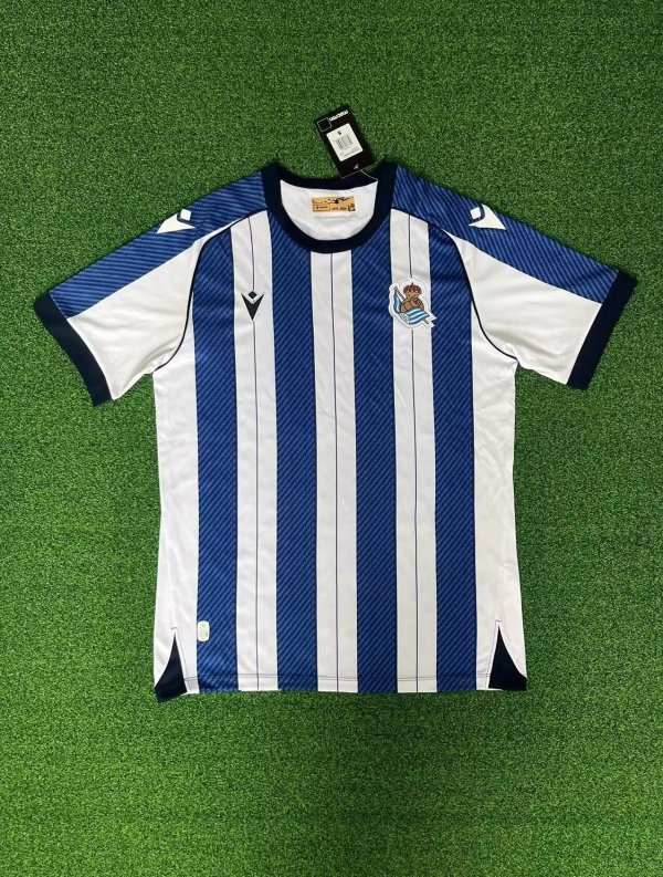 25/26 Real Sociedad Home Adult Soccer Jersey