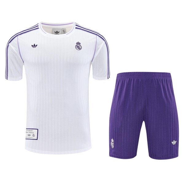 25/26 Real Madrid Adult Training Jersey+Shorts Suit