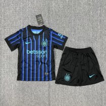 25/26 Inter Milan Home Kids Soccer Jersey+Shorts
