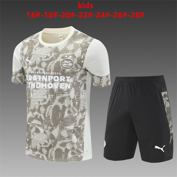 25/26 PSV Kids Training Jersey+Shorts Suit