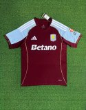 25/26 Aston Villa Home Adult Soccer Jersey
