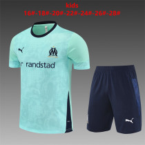 25/26 Olympique de Marseille Kids Training Jersey+Shorts Suit