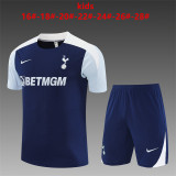 25/26 Tottenham Hotspur Kids Training Jersey+Shorts Suit