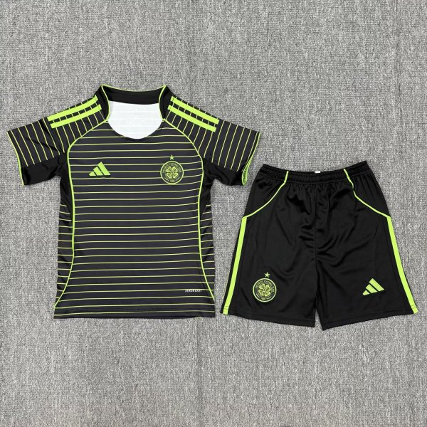 25/26 Celtic Away Kids Soccer Jersey+Shorts