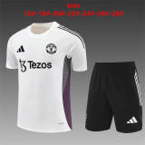 25/26 Man United Kids Training Jersey+Shorts Suit