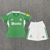 25/26 Newcastle Away Kids Soccer Jersey+Shorts