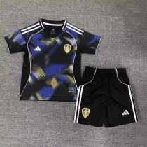 25/26 Leeds United Third Kids Soccer Jersey+Shorts