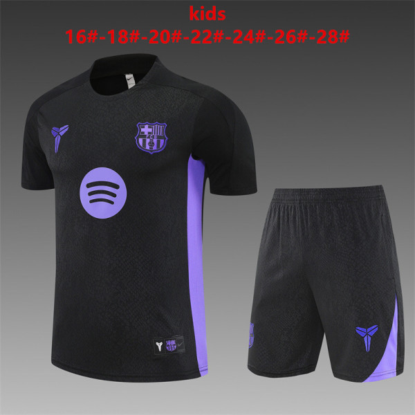 25/26 Barcelona Kids Training Jersey+Shorts Suit