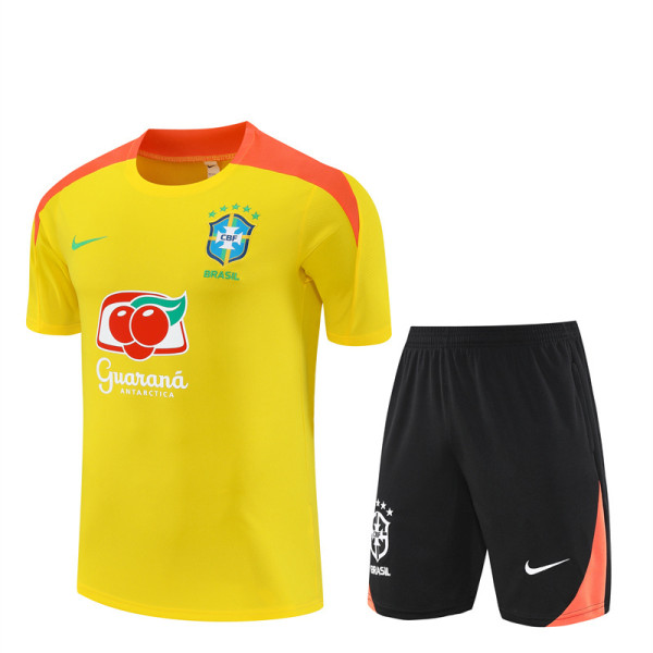 25/26 Brazil Adult Training Jersey+Shorts Suit