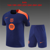 25/26 Barcelona Kids Training Jersey+Shorts Suit