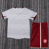 2007-2008 Arsenal Away Kids Retro Soccer Jersey+Shorts