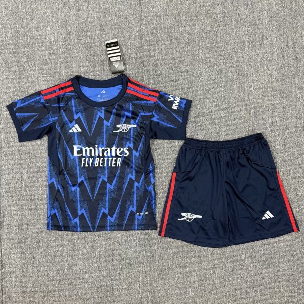 25/26 Arsenal Away Kids Soccer Jersey+Shorts