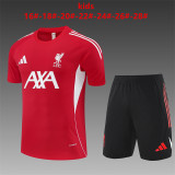 25/26 Liverpool Kids Training Jersey+Shorts Suit