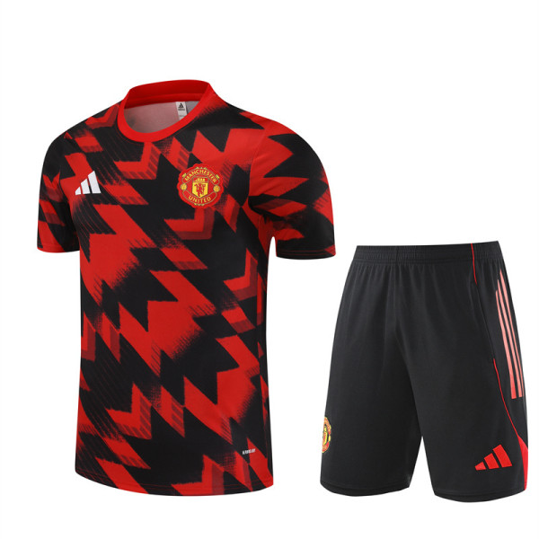 25/26 Man United Adult Training Jersey+Shorts Suit