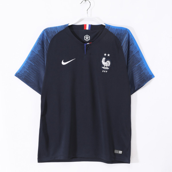 2018 France Home Adult Retro Soccer Jersey