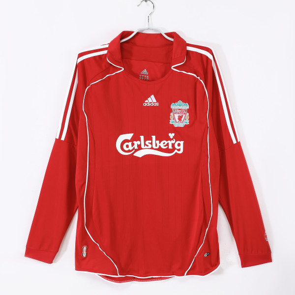 2006-2007 Liverpool Home Adult Retro LS Soccer Jersey