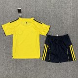 25/26 Al Nassr Home Kids Soccer Jersey+Shorts