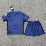 25/26 Atletico Madrid Away Kids Soccer Jersey+Shorts