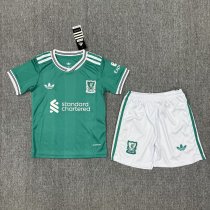 25/26 Liverpool Third Kids Soccer Jersey+Shorts