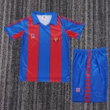 1989-1992 Barcelona Home Kids Retro Soccer Jersey+Shorts