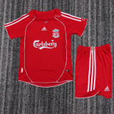 2006-2008 Liverpool Home Kids Retro Soccer Jersey+Shorts