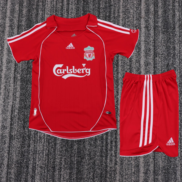 2006-2008 Liverpool Home Kids Retro Soccer Jersey+Shorts