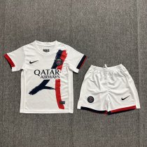 25/26 PSG Away Kids Soccer Jersey+Shorts