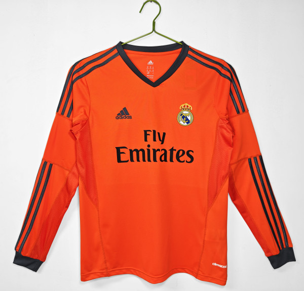 2013-2014 Real Madrid Third Adult Retro LS Soccer Jersey