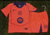 25/26 Barcelona Third Kids Soccer Jersey+Shorts