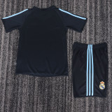 2003-2004 Real Madrid Away Kids Retro Soccer Jersey+Shorts