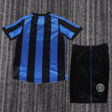 1999-2000 Inter Milan Home Kids Retro Soccer Jersey+Shorts