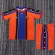 1997-1998 Barcelona Away Kids Retro Soccer Jersey+Shorts