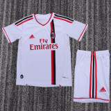 2011-2012 AC Milan Away Kids Retro Soccer Jersey+Shorts