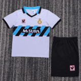 1990-1991 Inter Milan Away Kids Retro Soccer Jersey+Shorts