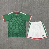 2026 World Cup Mexico Home Kids Soccer Jersey+Shorts