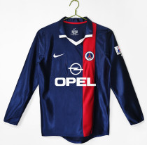 2001-2002 PSG Home Adult Retro LS Soccer Jersey